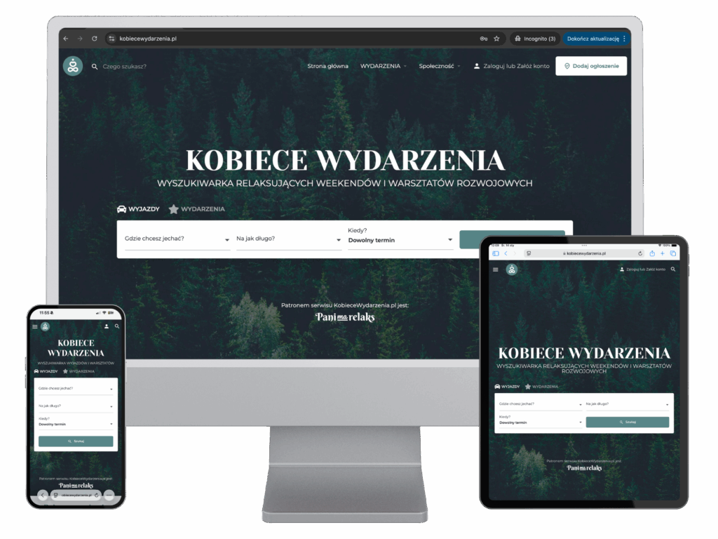 KobieceWydarzenia.pl – wyszukiwarka wyjazdów i warsztatów dla kobiet