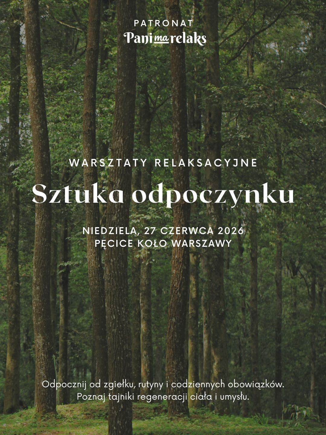 Sztuka odpoczynku - warsztaty dla zestresowanych